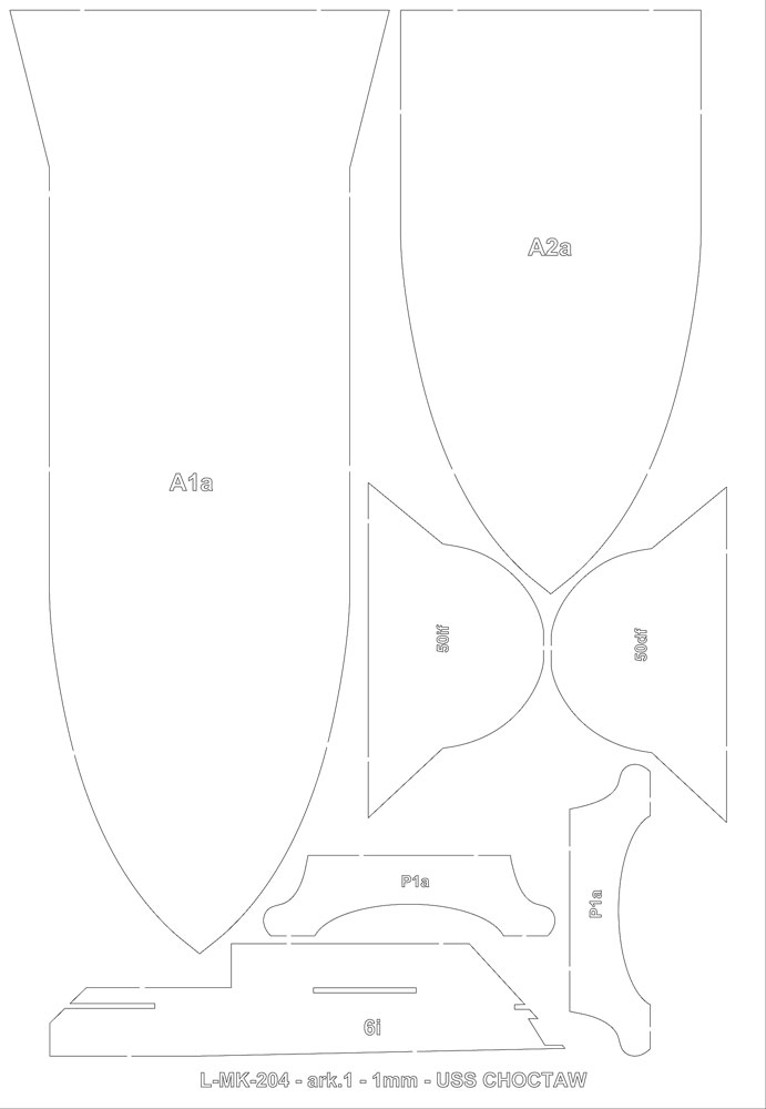 [US NAVY] Canonnière USS Choctaw (1856) 22894_1-USS-CHECTAW-Lasercut_1-01_all