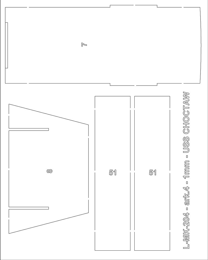 [US NAVY] Canonnière USS Choctaw (1856) 22894_4-USS-CHECTAW-Lasercut_1-04_all